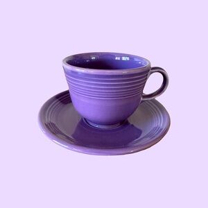 Rare Fiesta Lilac Tea Cup & Saucer